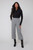 Renuar Black Tweed Pull-On Crop Pant