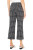 Liverpool Black Check Pull-On Crop Pants