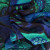 Chinar Deep Blue Floral Wool Clara Scarf