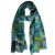 Chinar Abstract Ocean Wool Dawn Scarf
