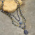 Primitive Peddler Bohemian Layered Lapis & Crystal Necklace
