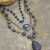 Primitive Peddler Bohemian Layered Lapis & Crystal Necklace