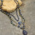 Primitive Peddler Bohemian Layered Lapis & Crystal Necklace