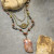 Primitive Peddler Charming Bohemian Rusty Stone Layered Necklace