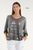 TINA Stephens Metallic Accent Ribbed Knit Top