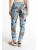 TINA Stephens Lily Leaf Stretch Tie Waist Pant