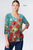 Et' Lois Painted Poppies Soft Knit Top