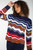 Liverpool Multi Wave Stripe Boatneck Sweater