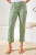 Tribal Moss Stretch Denim Kick Flare Capri