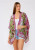 Lovestitch Floral Border Print Beach Kimono