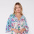 Lovestitch Floral Ombre Surplice Blouse