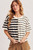 Hem & Thread Black Mixed Stripe Cardi Tee
