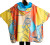 Winding River Turq/ Orange Reversible Rain Cape