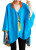 Winding River Turq/ Orange Reversible Rain Cape