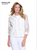 Multiples White Burnout Jean Style Jacket