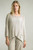 Tempo Paris Beige Cotton Osize Crop Sweater
