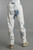 Tempo Paris White & Blue Blast Linen Pants