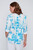 Coco Y Club Teal Streak Henley Top