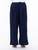 Shannon Passero Navy Cotton Gauze Wide Leg Pants