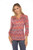 Carine Crimson Pulse Crinkle Top