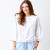 Suzy D White Cotton Bubble Sleeve Top