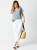 Suzy D White Cotton Lantern Jogger
