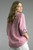 Tempo Paris Grape Linen Henley Top