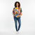 LOOWIE Abstract Beach Day Printed Sweater