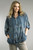 Tempo Paris Navy Floral Hoody Zip Jacket