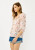 Lovestitch Natural & Rust Crinkle Blouse