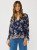 Lovestitch Floral Split Neck Blouse