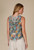 Inoah Cotton Leaf Hoodie Button-Up Vest