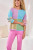 Tribal Lilac Rose Mixed Stripe Sweater