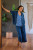 XCVI Indigo Twill Cargo Gaucho Pant