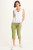 XCVI Lime Poplin Ruched Crop