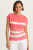 XCVI Rose Tie-Dye Mock Neck Jersey Tee