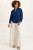 XCVI Indigo Twill Snap-Up Shirt