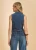 French Dressing Back Tie Denim Vest