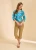 French Dressing Henna Stretch Capri