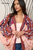 Saachi Abstract Short Floral Kimono