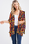 Et' Lois Red Square Open Wrap Shawl