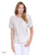 Multiples Khaki Plaid Dolman Sleeve Top
