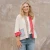 Shannon Passero Cream Cotton Bandana Open Cardigan