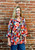 Shana Red Splash Blouse