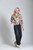 APNY Colorful Flowers Cotton Denim Jacket