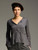 Cut Loose Vintage Satin Raw Edge Pullover