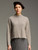 Cut Loose Textured Stripe Funnel Pullover