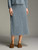 Cut Loose Crimped Fabric Midi Aline Skirt