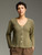 Cut Loose Texture Sweater Knit Puff Slv Cardigan