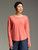 Cut Loose Linen Cotton Jersey Thumbhole Top